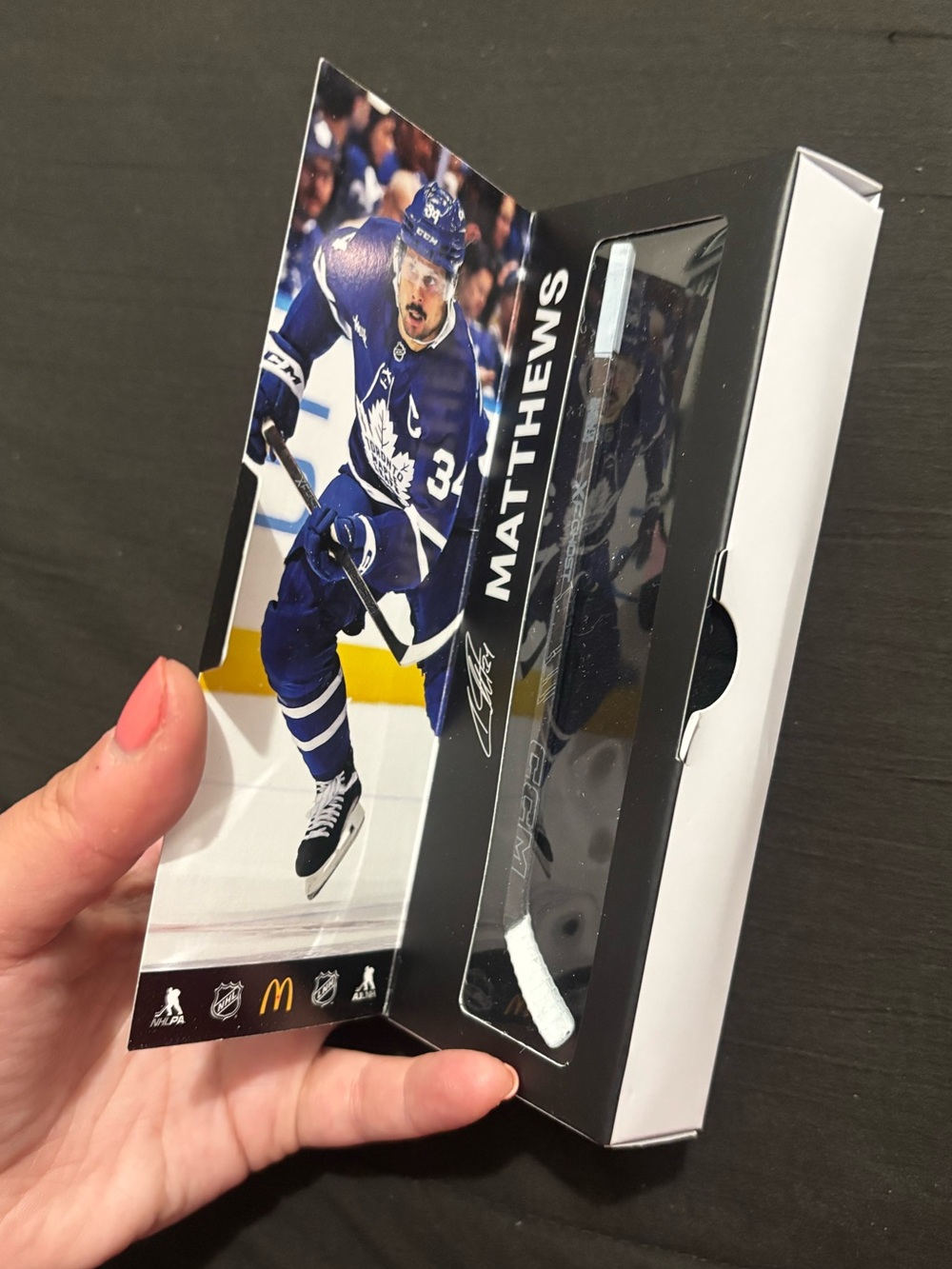Auston Matthews Toronto Maple Leafs NHL/McDonalds Mini Stick